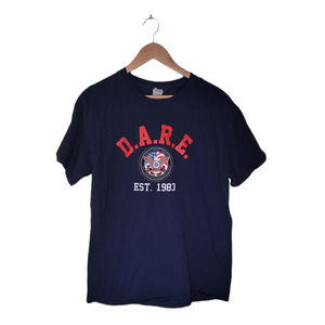 D.A.R.E. Navy blue tshirt large